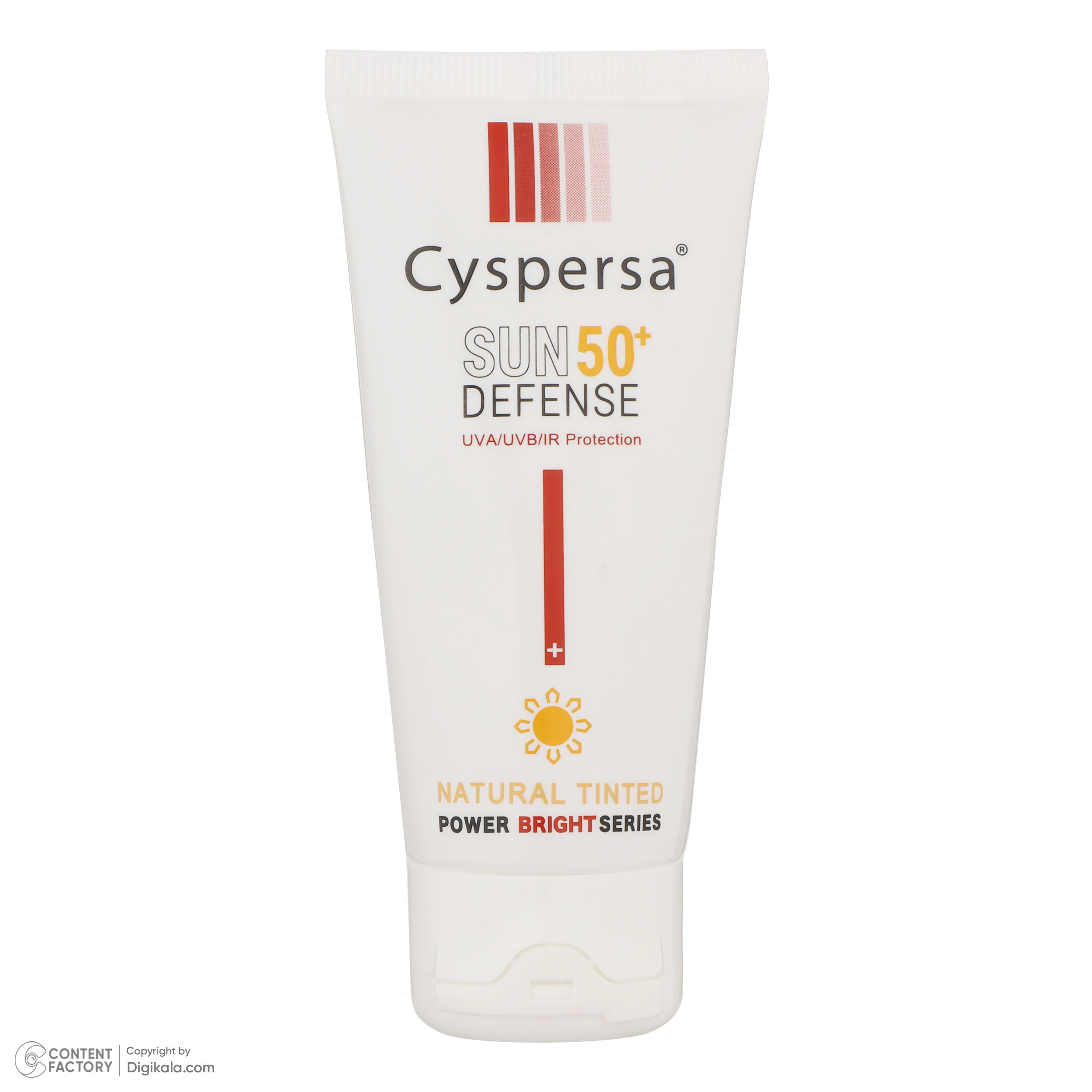 کرم ضد آفتاب رنگی سیسپرسا SPF50 مدل Power Bright NT ‌محافظ UVA ،UVB، روشن‌کننده، مناسب انواع پوست حجم 50 میلی‌لیتر