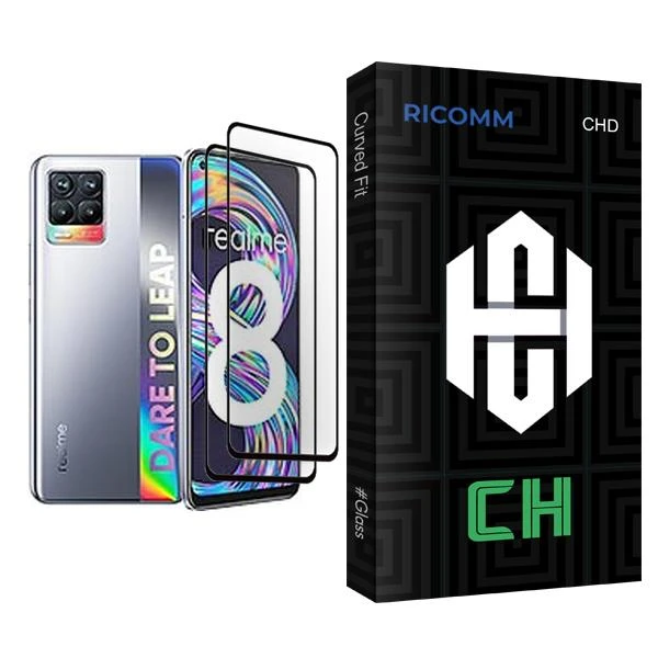 محافظ صفحه نمایش ریکام مدل CH Glass MIX002 مناسب برای گوشی موبایل ریلمی 8 بسته دو عددی