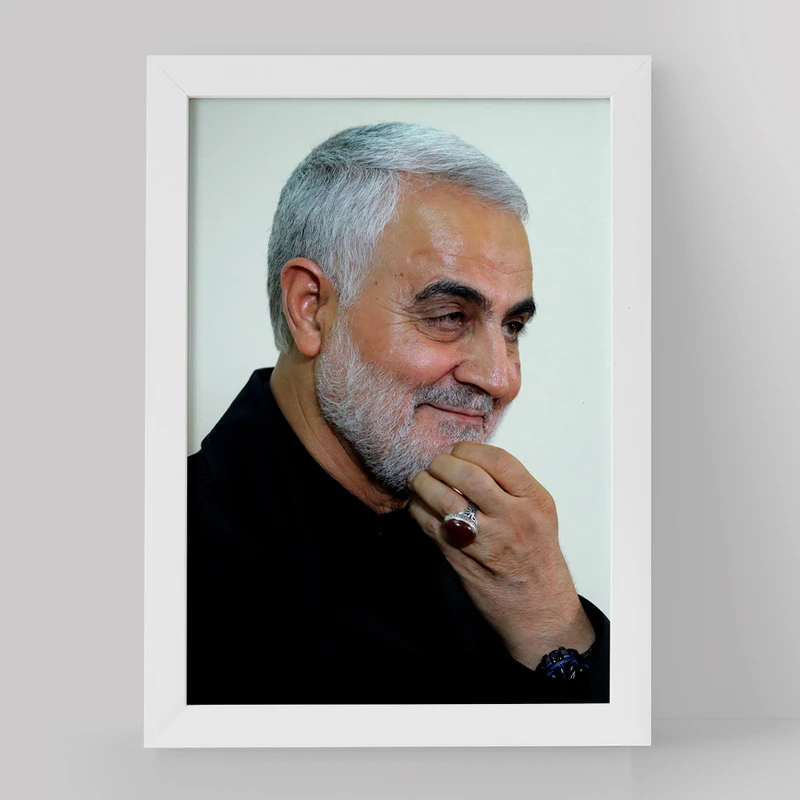 تابلو خندالو مدل سردار قاسم سلیمانی کد 12606