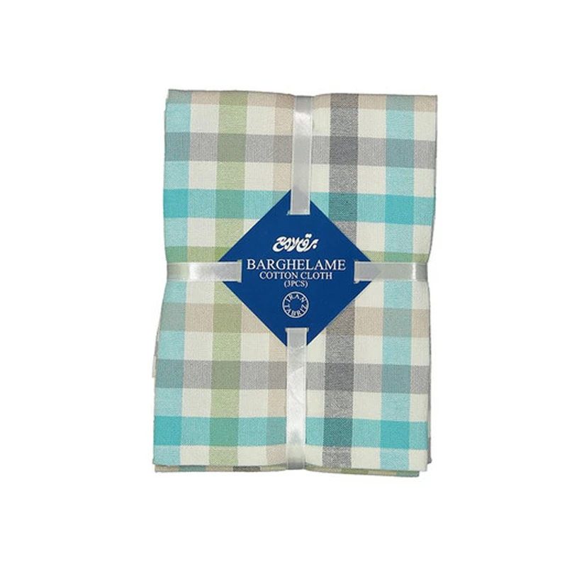 دستمال آشپزخانه برق لامع مدل مستطیل کد 70 مجموعه 3 عددی