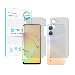 Rockspace HyMTT Matte screen protector suitable for Realme 10 mobile phone along with the back of the phone