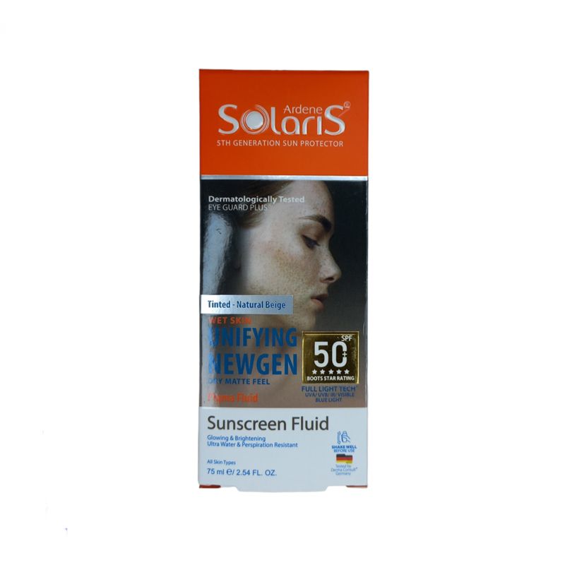 فلوئید ضد آفتاب رنگی آردن سولاریس +SPF50 مدل Unifying Newgen مناسب انواع پوست حجم 75 میلی لیتر -  - 2