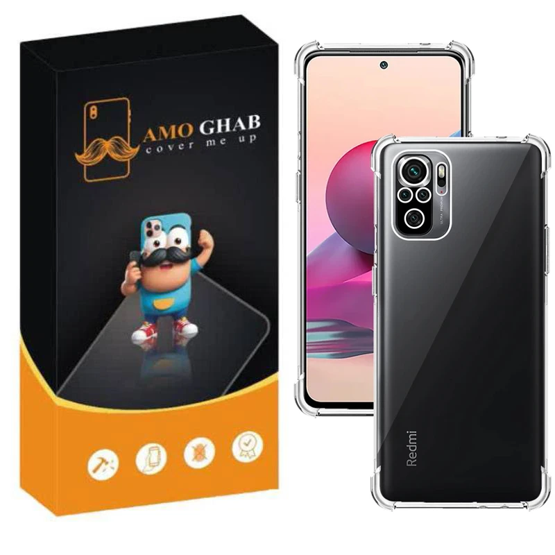 کاور عمو قاب مدل Crystal مناسب برای گوشی موبایل شیائومی Redmi Note 10 4G / Note 10s / Poco M5s
