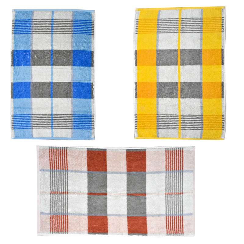 حوله دستی ازدیلک مدل Plaio سایز 40x70 سانتی متر مجموعه 3 عددی