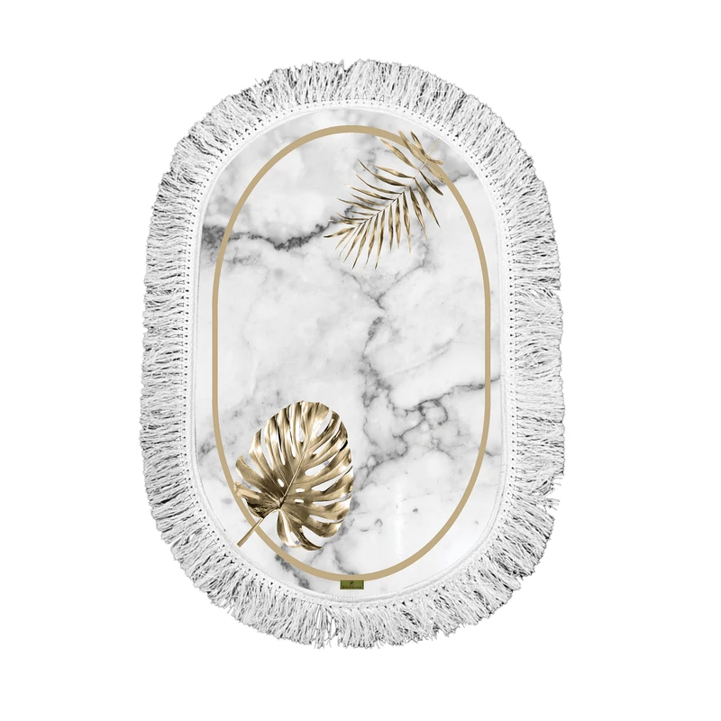 پادری ریحانلوکس مدل بیضی کد PB15 سایز 80*50 سانتی متر