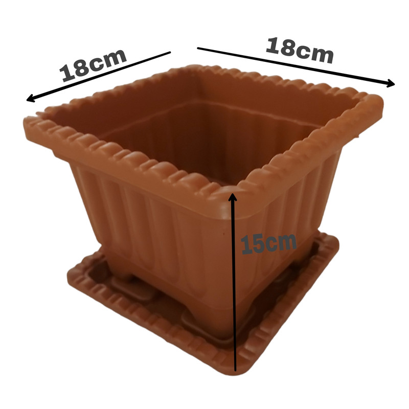 گلدان مدل پلاستیکی کد 204 بسته 2 عددی