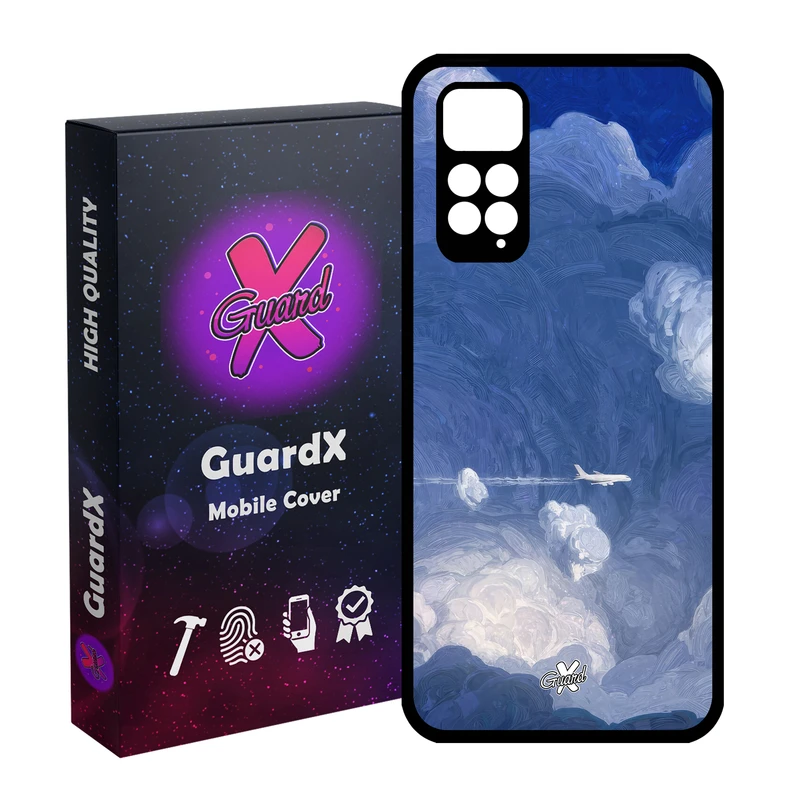کاور گارد ایکس طرح هواپیما مدل Glass10597مناسب برای گوشی موبایل شیائومی Redmi Note 11S/ Note 11 4G