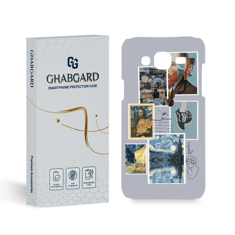 کاور گارد قاب مدل هنری مناسب برای گوشی موبایل سامسونگ Galaxy J7 2015 / J700 