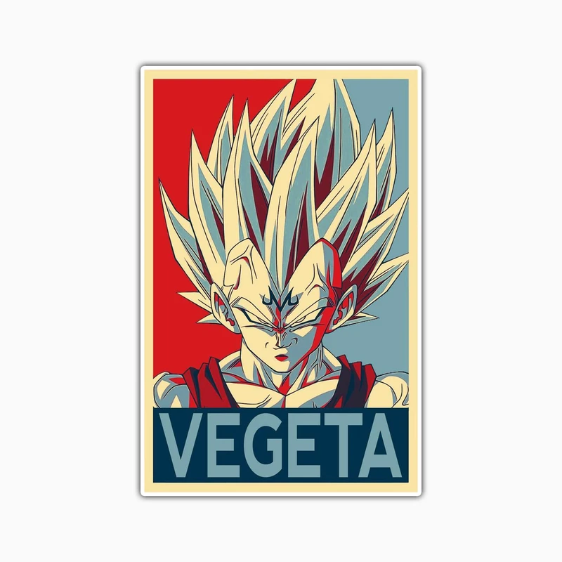 استیکر لپ تاپ و موبایل بووم طرح Anime Dragon Ball مدل Vegeta کد TA6