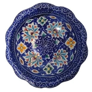 بشقاب میناکاری مدل گل و پرداز کد 15 بسته 6 عددی