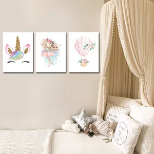 تابلو شاسی کودک مدل یونیکورن مجموعه 3 عددی