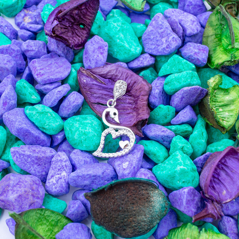 آویز گردنبند نقره زنانه مدل AVN_M050