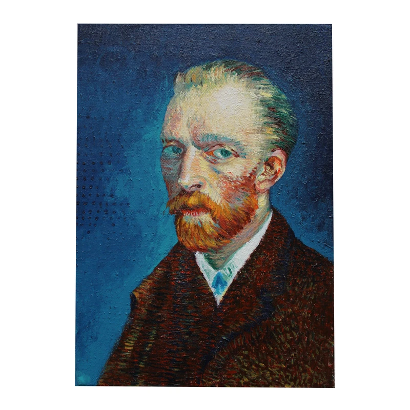 نقاشی اکریلیک سبک امپرسونیسم طرح سلف پرتره ون گوگ