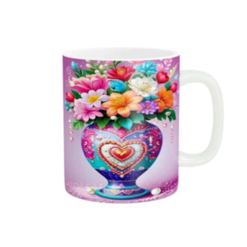 ماگ پاد آفرین طرح گل کد 398