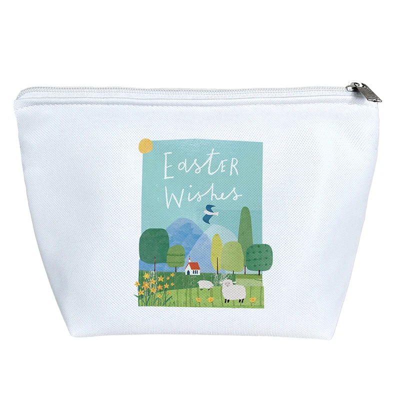 کیف لوازم آرایش دخترانه خندالو مدل منظره طبیعت کد H1124