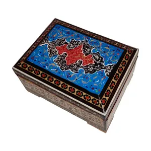 جعبه جواهرات خاتم کاری مدل تذهیب
