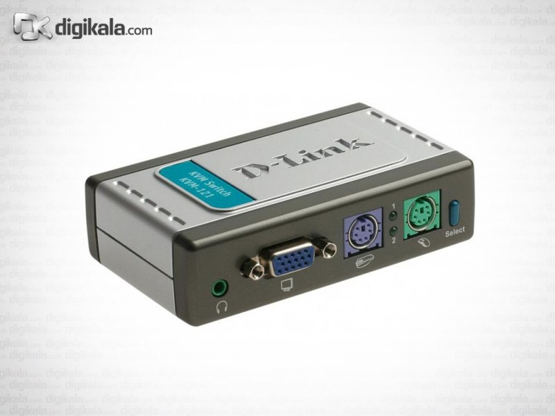 سوییچ 2 پورت KVM همراه با پشتیبانی از صدای دی-لینک مدل KVM-121