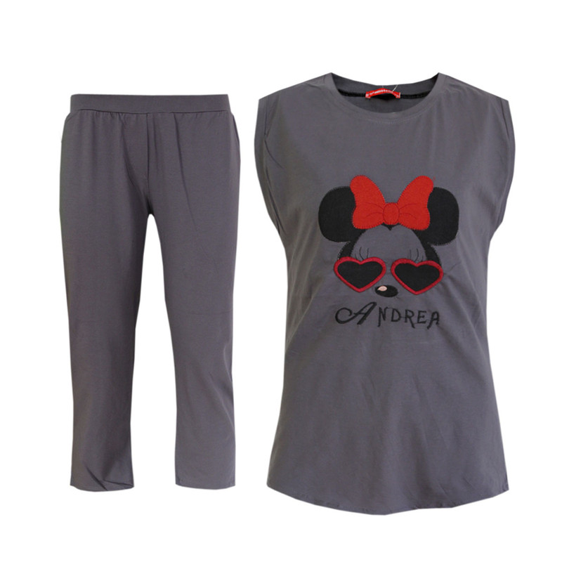 ست تاپ و شلوارک زنانه کد B100120170R