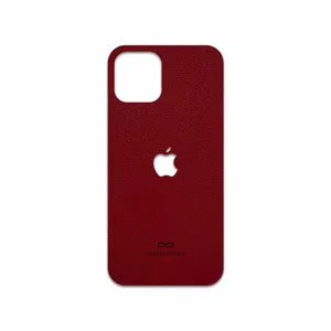 MAHOOT Red-Leather Cover Sticker for Apple iPhone 12