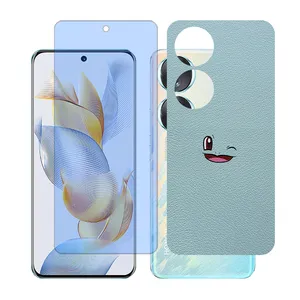 Glass together model anti blue screen protector suitable for Honor 70 mobile phone with back cover sticker