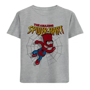 تی شرت آستین کوتاه بچگانه مدل سیمپسون عنکبوتی F807