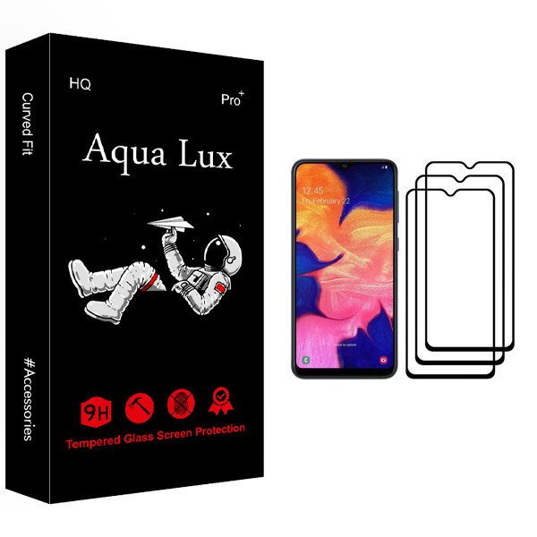 محافظ صفحه نمایش آکوا لاکس مدل +Pro مناسب برای گوشی موبایل سامسونگ Galaxy A10 بسته سه عددی