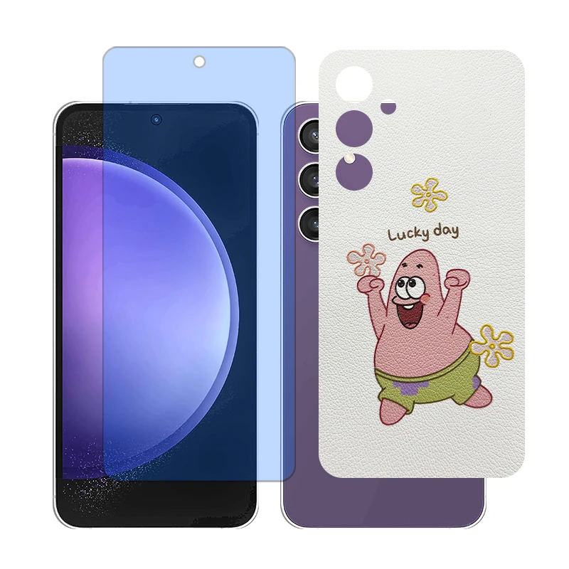 محافظ صفحه نمایش آنتی بلو گلس مدل Together مناسب برای گوشی موبایل سامسونگ Galaxy S23 FE به همراه برچسب پوششی پشت گوشی 