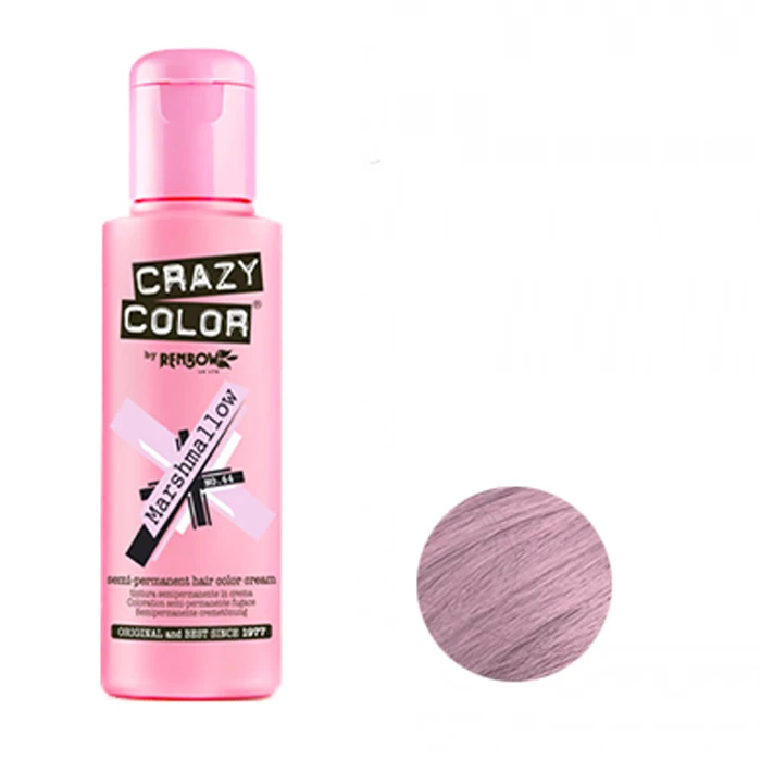 شامپو رنگ مو کریزی کالر مدل 64 رنگ صورتی ملایم حجم 100 میلی لیتر