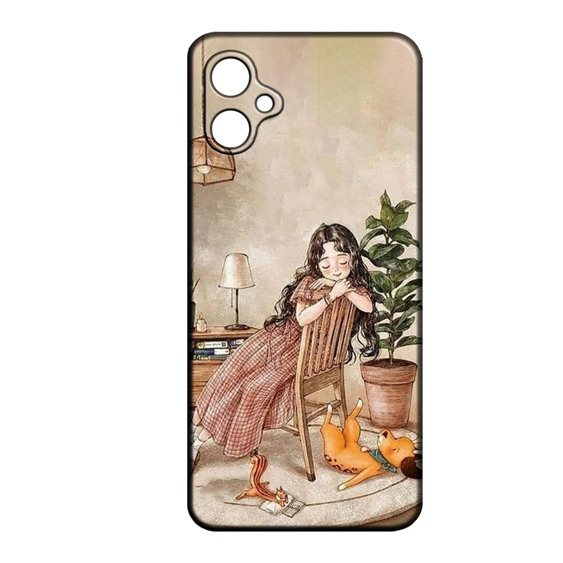 کاور طرح دخترانه کد 251 مناسب برای گوشی موبایل سامسونگ Galaxy A07