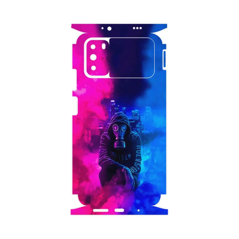 برچسب پوششی ماهوت مدل Smoke Rainbow Digital Art 2-FullSkin مناسب برای گوشی موبایل شیائومی Poco M3