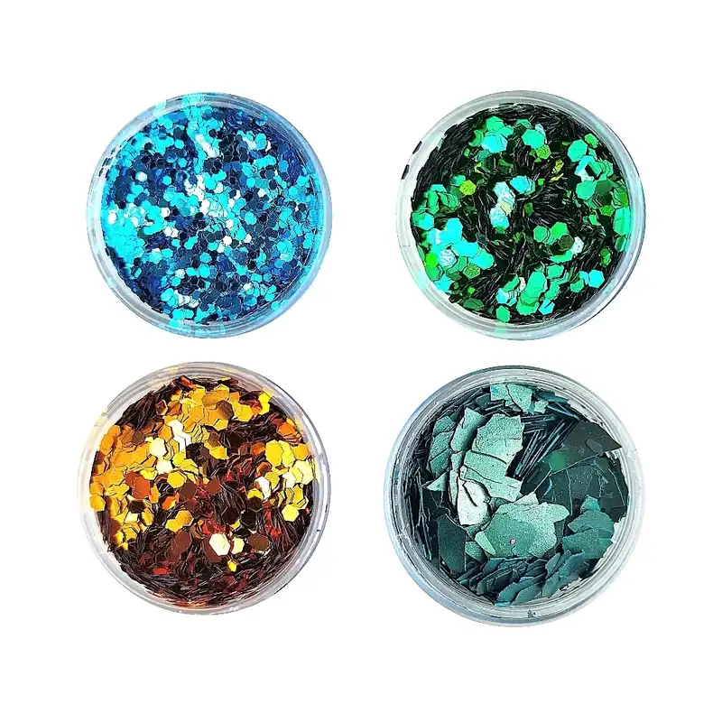 پولک ناخن مدل BLMZ مجموعه 4 عددی