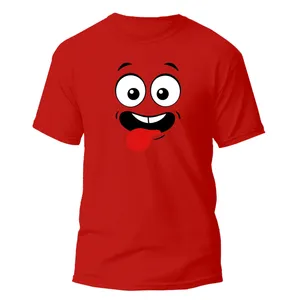 تی شرت آستین کوتاه زنانه مدل شکلک ایموجی کد 048