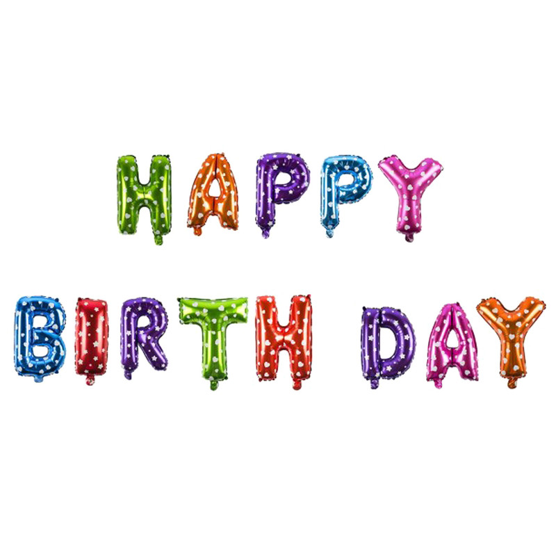 بادکنک فویلی مدل Happy Birthday بسته 13 عددی بادکنک فویلی مدل Happy Birthday بسته 13 عددی