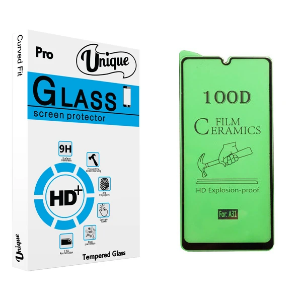 محافظ صفحه نمایش سرامیکی يونيک مدل +Clear مناسب برای گوشی موبایل سامسونگ Galaxy A31