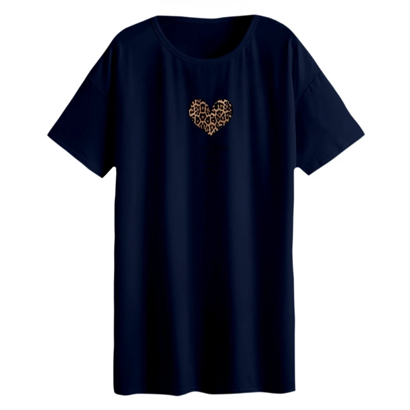 تی شرت لانگ آستین کوتاه زنانه مدل قلب مینیمال کد 04