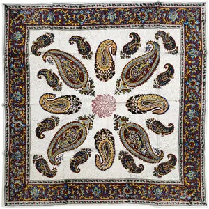 رومیزی قلمکار مدل بته جقه کد 80-80-BJ-HSHRD