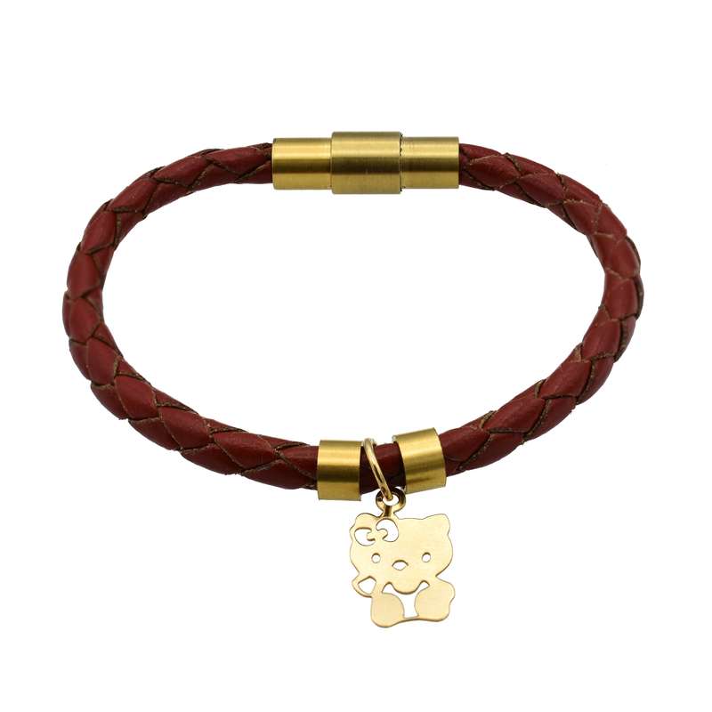 دستبند طلا 18 عیار دخترانه مدل کیتی P318