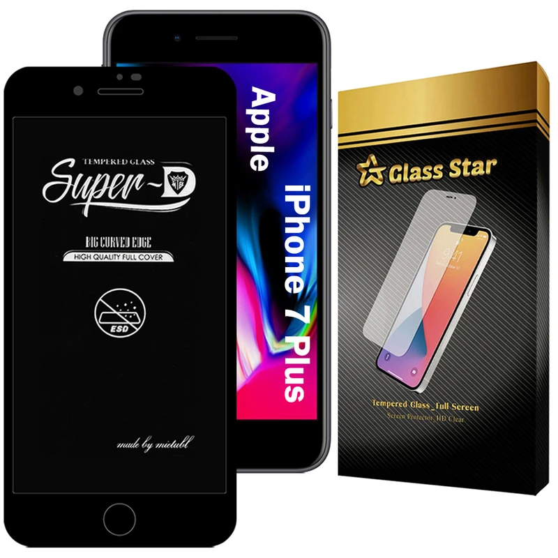 محافظ صفحه نمایش گلس استار مدل SUPERDNS مناسب برای گوشی موبایل اپل iPhone 7 Plus