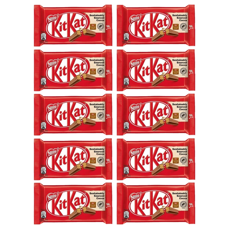 شکلات کیت کت چهار انگشتی - 41.5 گرم بسته 10 عددی