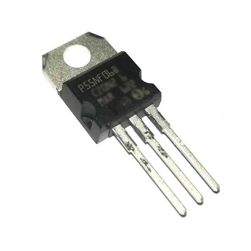 ترانزیستور ماسفت مدل p55nf06 بسته 5 عددی