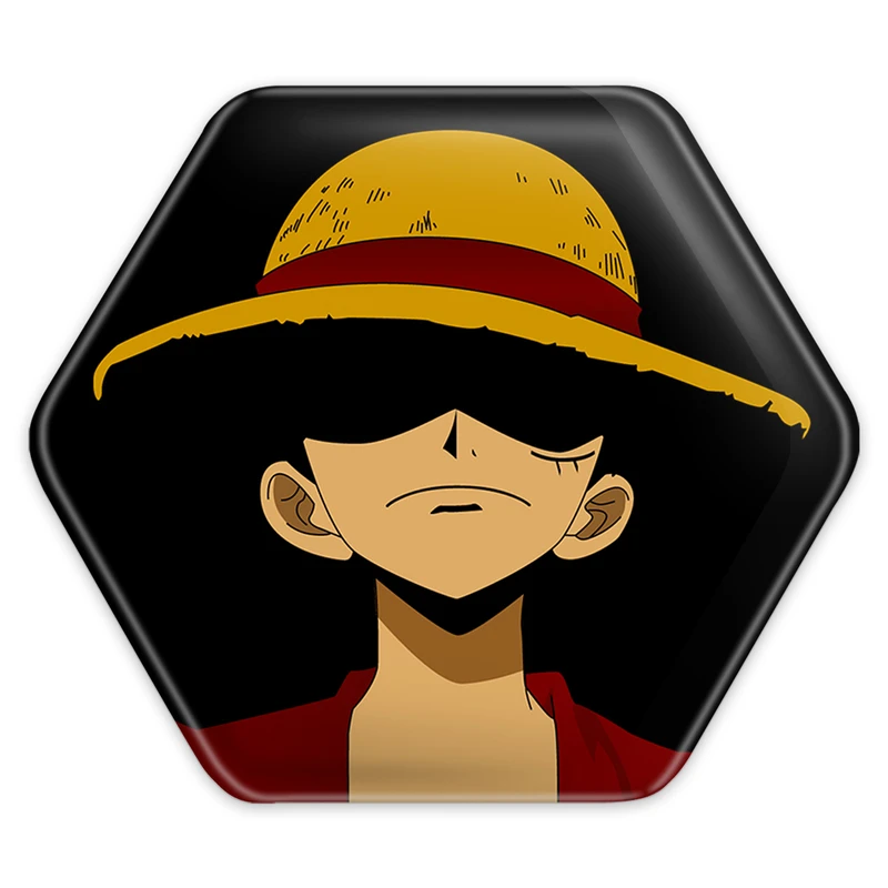 پیکسل خندالو طرح لوفی انیمه وان پیس مدل شش ضلعی کد 11413