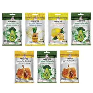 ماسک صورت آمستریس مدل پروتئینه مناسب برای پوست معمولی وزن 25 گرم بسته 7 عددی