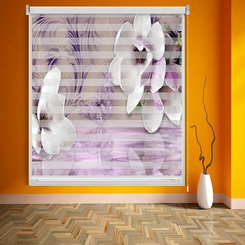 پرده زبرا مدل TD-34 سایز 160x150 سانتی متر