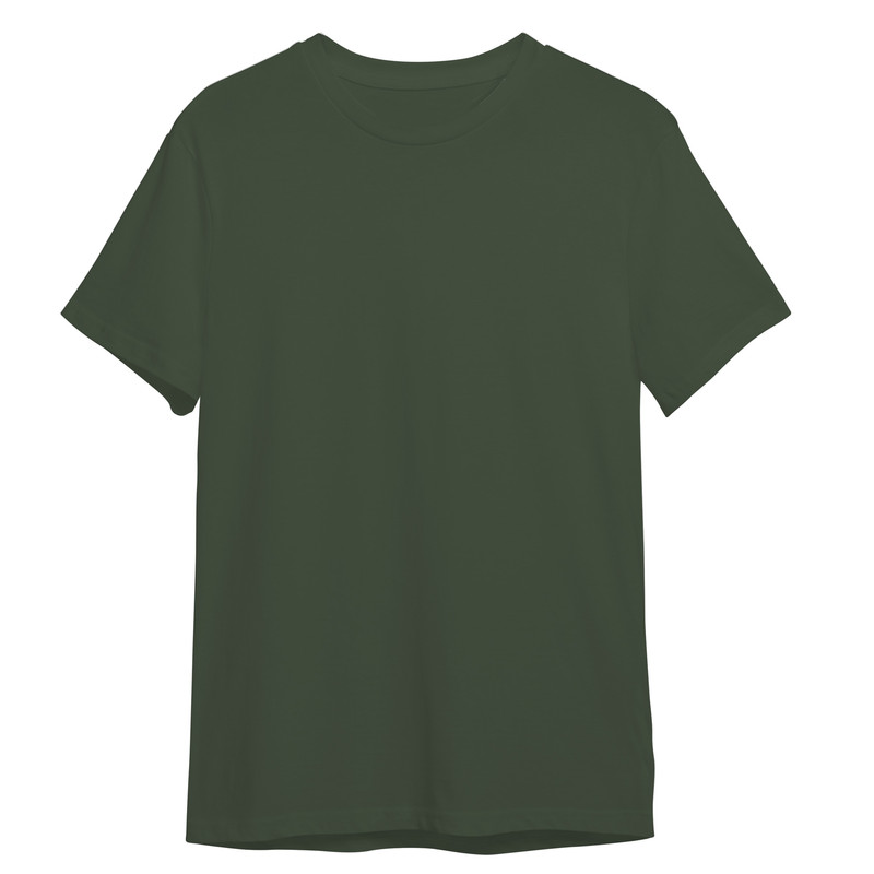 تی شرت آستین کوتاه زنانه مدل پنبه ای رنگ سبز ارتشی 