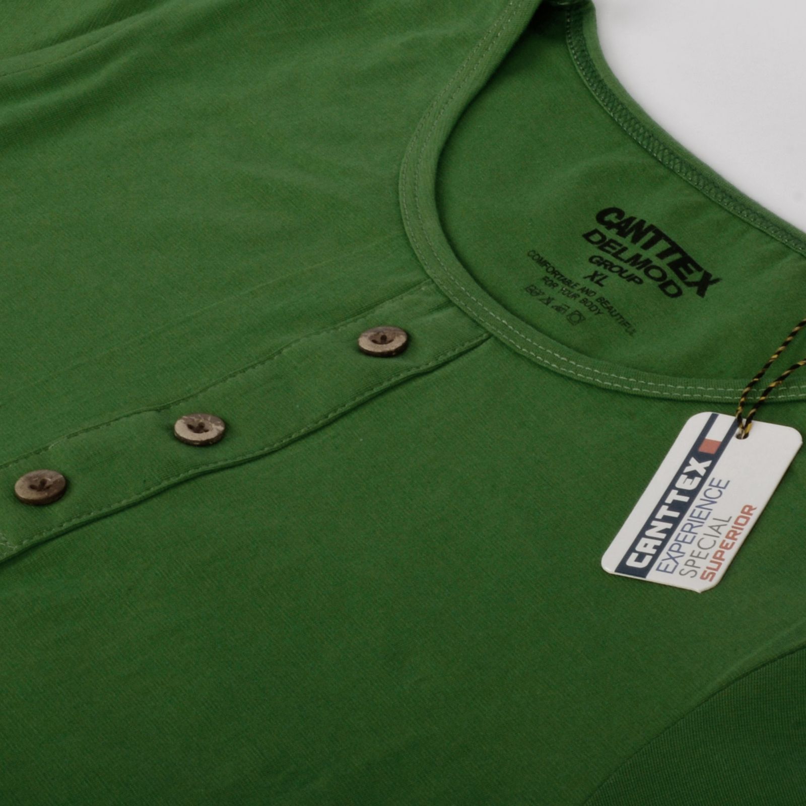 تی شرت آستین کوتاه زنانه کانتکس مدل 249010712 نخ پنبه رنگ سبز - - 3