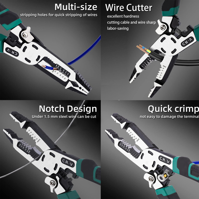 انبر سيم لخت كن 10 كاره توئسِن مدل 19303 سايز 9 اينچ