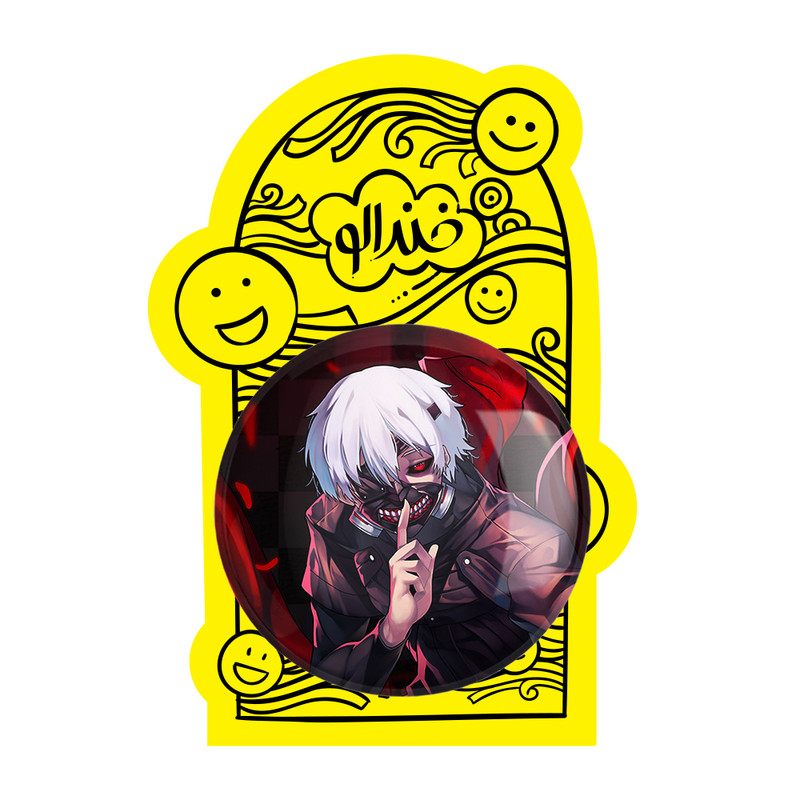آینه جیبی خندالو طرح کانکی کن انیمه توکیو غول Tokyo Ghoul مدل تاشو کد 11878
