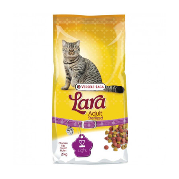غذا خشک گربه ورسلاگا مدل lara adult sterilized وزن 2 کیلوگرم