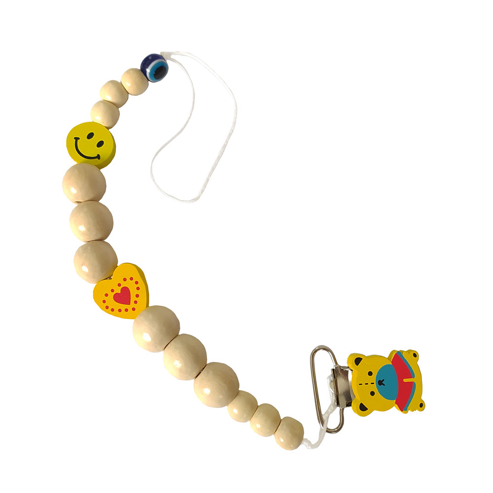 زنجیر پستانک مدل خرس و قلب و چشم نظر