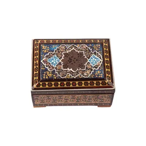 جعبه جواهرات خاتم کاری کد 03